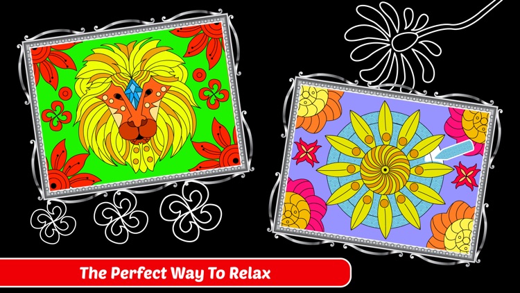 Enchanted Forest Art Class- Coloring Book for Adults with Stress Relieving Patterns screenshot-3