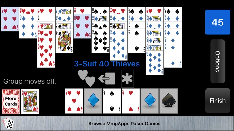 3-Suit 40 Thieves Solitaire