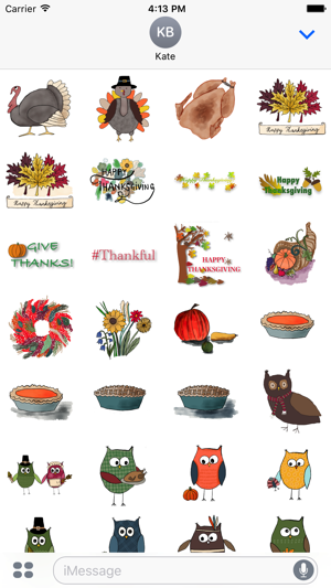 Thanksgiving Turkey Stickies 2016(圖2)-速報App