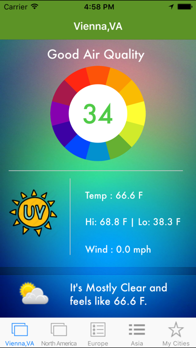 Screenshot #1 pour World Air Quality