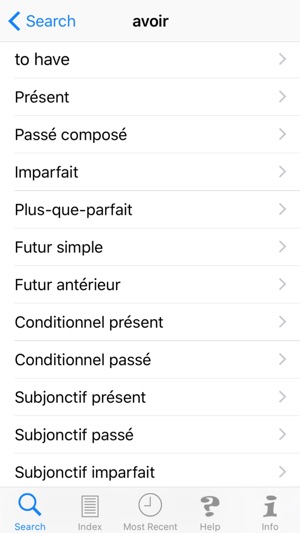 French/English Verb Conjugator - Conjugate and Translate Fre(圖2)-速報App