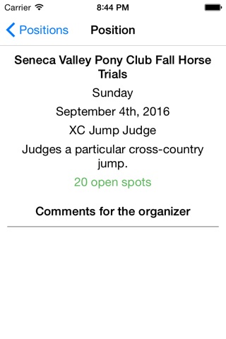 Eventing Volunteers screenshot 4