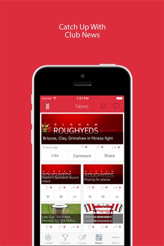 Fan App for Oldham RLFC screenshot 2