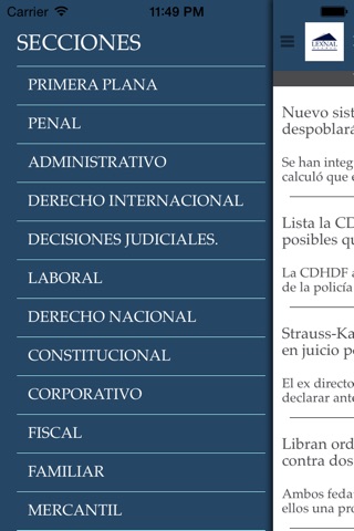 Lexnal Diario screenshot 3