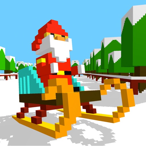 Santa Slide - A Christmas Sled Sliding Xmas ZigZag icon