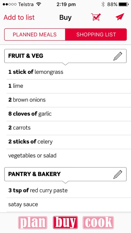 PlanBuyCook meal planner: simple meal planning screenshot-3