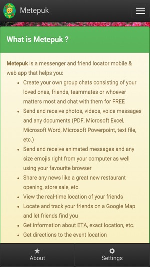 Metepuk - Instant Messenger and Friend L