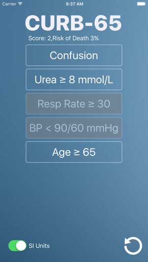 CURB-65: Medical Risk Calculator for Bacterial and Viral Pne(圖4)-速報App