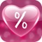 Calculate the love percentage and see how much love are you getting