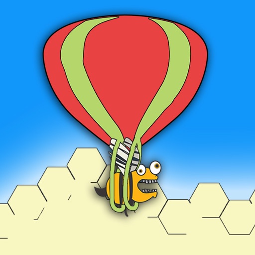 Crazy Parachute Bee Icon