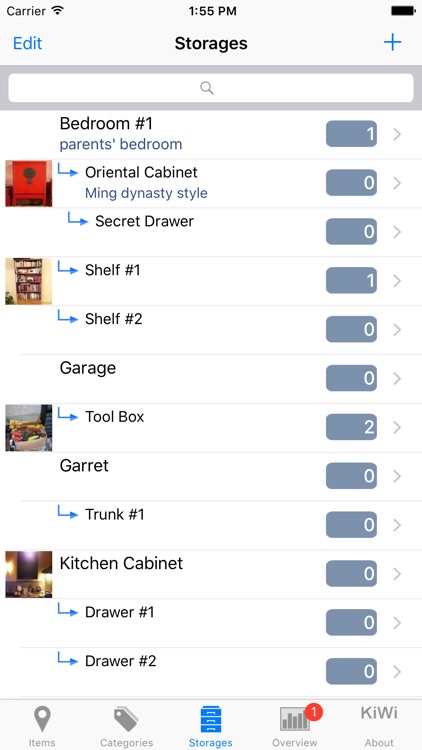 Items & Storage & Inventory