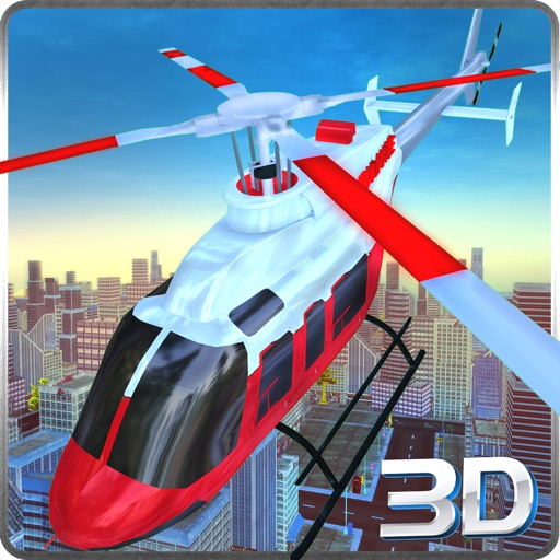 City Helicopter Air Ambulance 3D