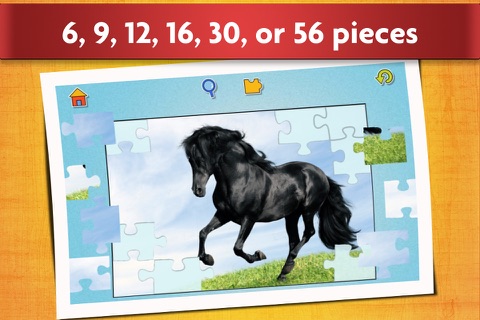 Horse Puzzles - Relaxing photo picture jigsaw puzzles for kids and adults screenshot 2