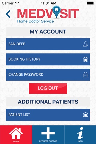 Medvisit Home Doctor Service screenshot 2