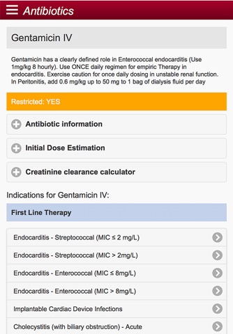 eASYapp electronic Antimicrobial Decision Support screenshot 4