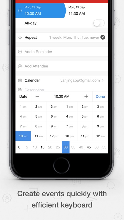 Tiny Calendar - Sync with Google Calendar