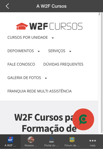 W2F Cursos e Treinamentos screenshot 2