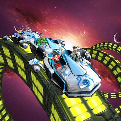 RollerCoster Simulator Space. Ride The 6 Parck Amusement Theme Mania Icon