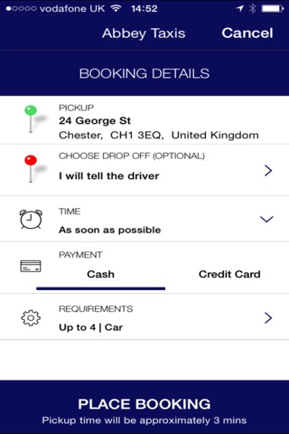 Abbey Taxis screenshot 4