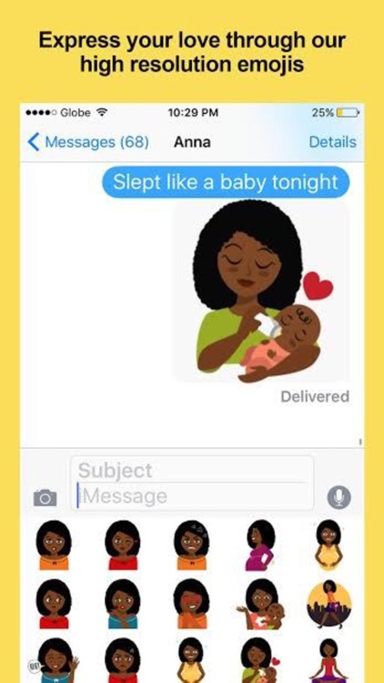 Black Emoji Mom