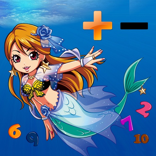 Save Mermaid - learning number and math games Icon