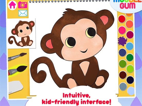 animal coloring book & Art Studio - painting app for children  - learn how to paint cute jungle animalsのおすすめ画像3