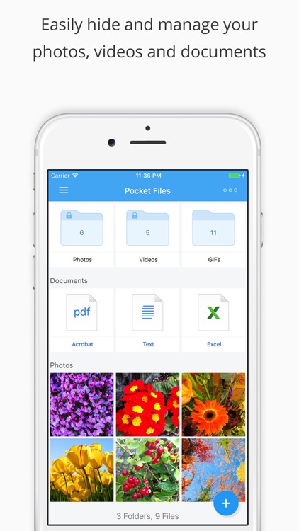 Pocket Files Pro - Hide & lock photo, video, docs