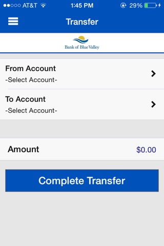 Bank of Blue Valley’s Banking Application screenshot 3
