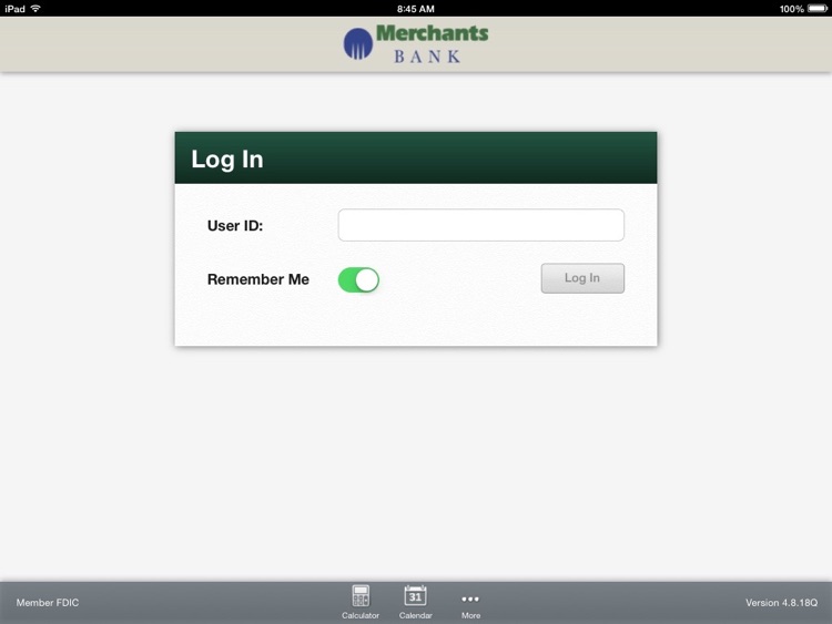 Merchants Bank Tablet Banking