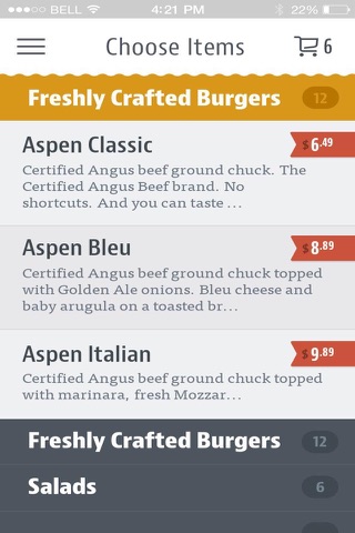 Aspen Burger Company screenshot 3
