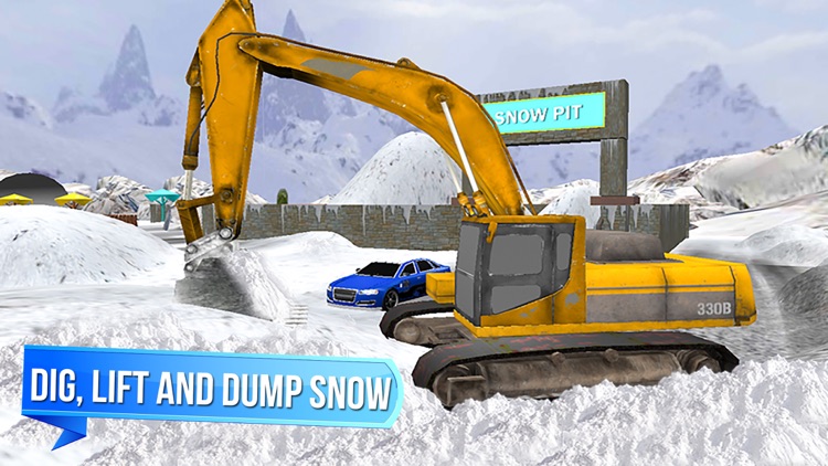 Snow Rescue Excavator 3D - City Crane Driver screenshot-4