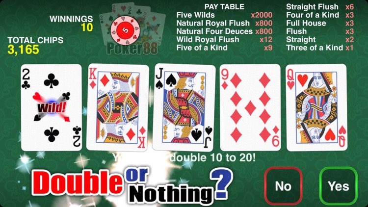 Poker 88 - Deuces Wild screenshot-3