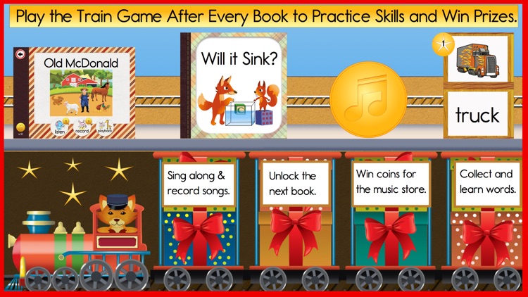 Reading Train Starter Books, Songs & Quizzes
