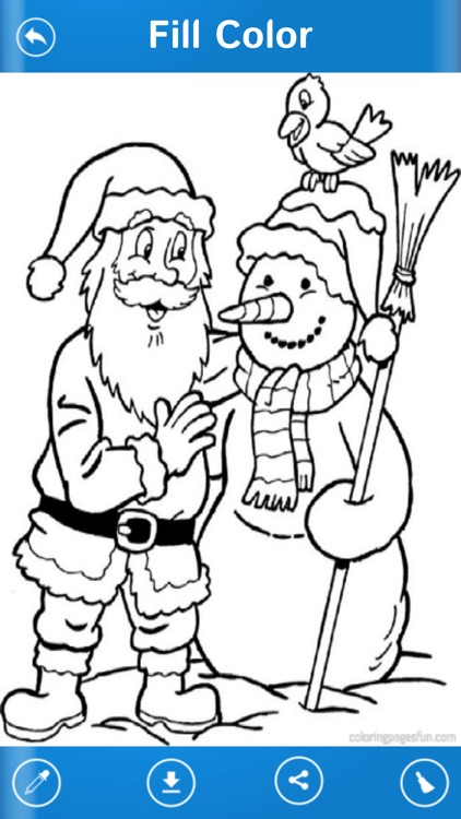 Santa And Christmas Coloring Book Game For Kids