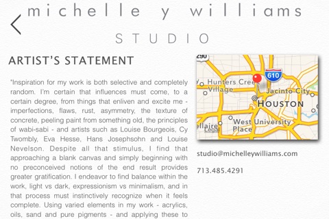 Michelle Y Williams Studio screenshot 3