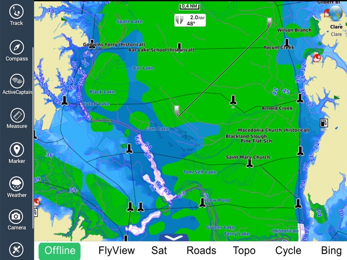 Toledo Bend Texas HD - GPS chart Navigator