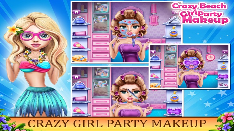 Crazy Beach Girl Party Makeup screenshot-3