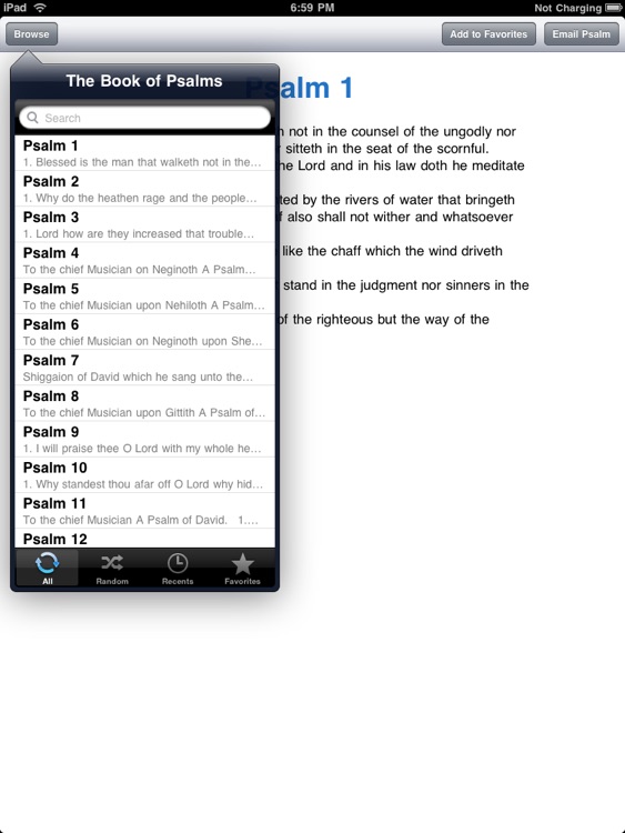 The Book of Psalms for iPad
