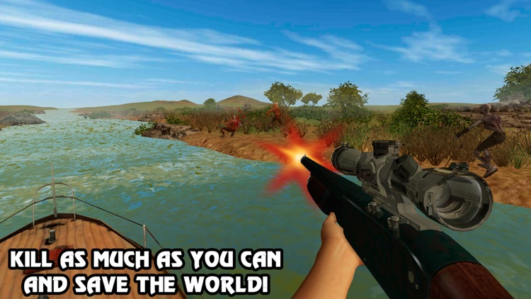 Zombie Hunting: Boat Safari 3D screenshot-3