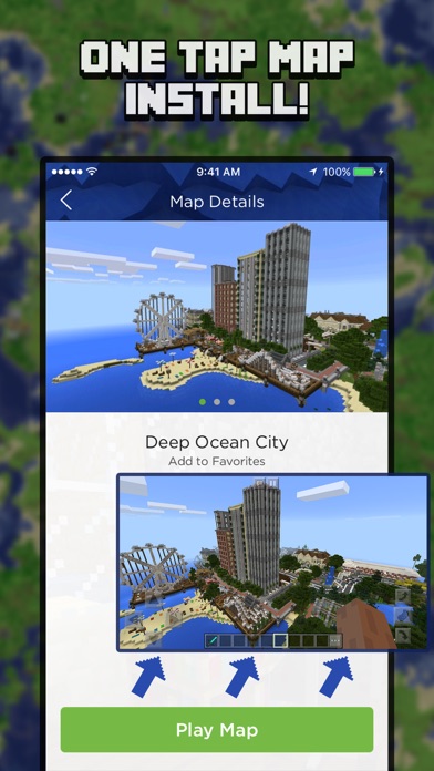 Maps for Minecraft PE (Map Installer) iPhone App