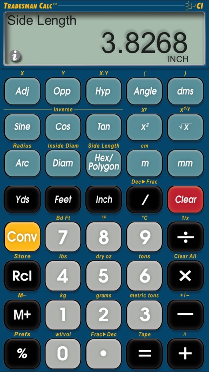 Tradesman Calc Trades Math & Conversion Calculator