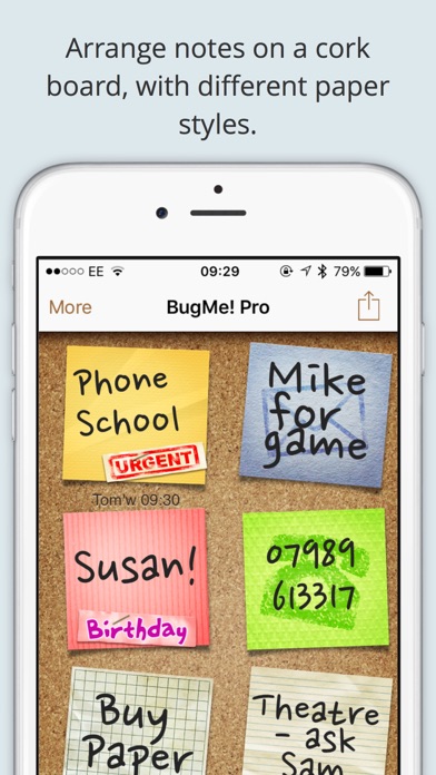 BugMe Stickies Pro - Ink Notepad & Alarms Screenshot 2