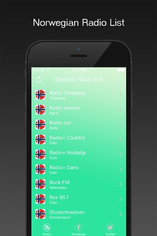 norwegian radio online screenshot 2