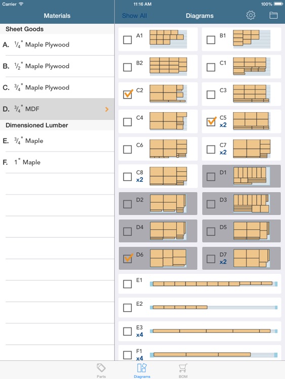 CutList Plus for iPad