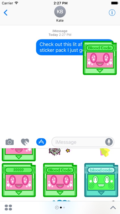 Blood Code Stickers screenshot-3