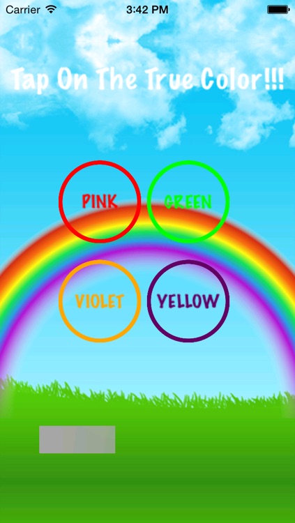 rainbow color game for toddler