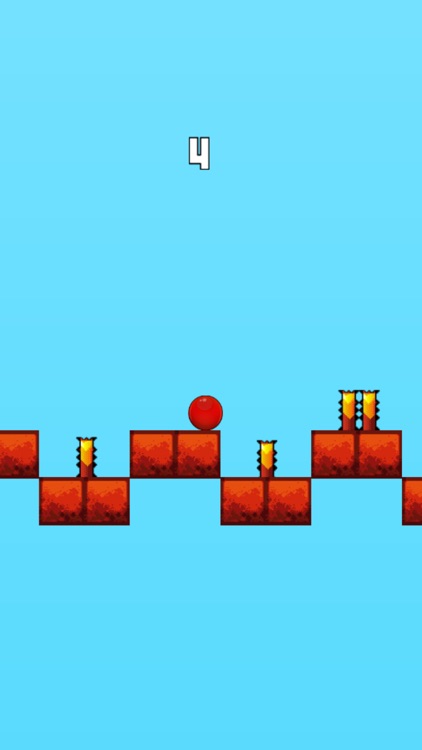 Red Bouncing Ball - Jump Over Spikes screenshot-3