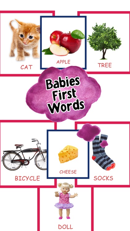 Toddlers My Baby First Words Flash Cards Free