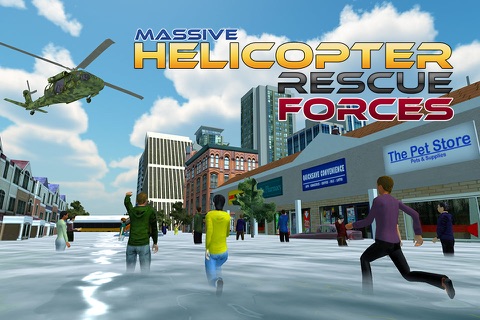 Army Helicopter Flood Relief – 3D Apache Transporter Simulator Game screenshot 4