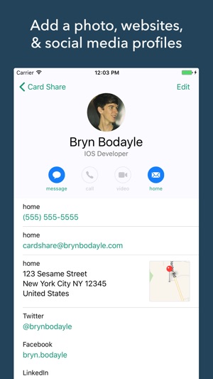 Share Contacts: Card Share(圖3)-速報App